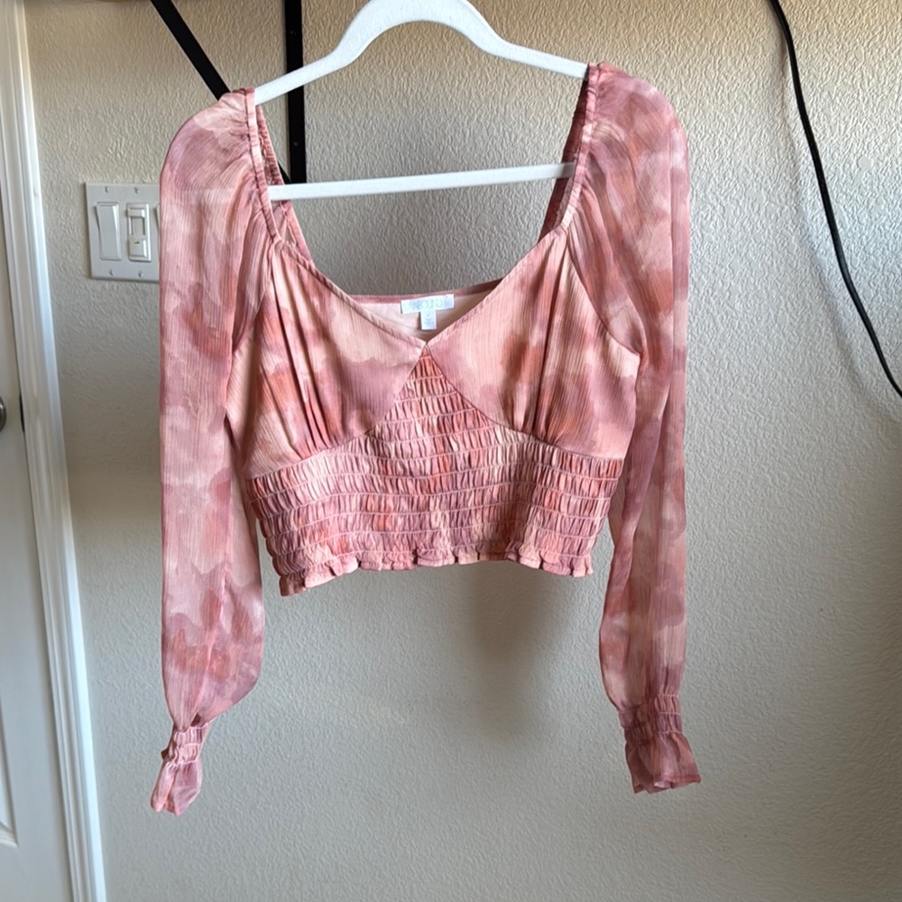 Abound cropped top blouse